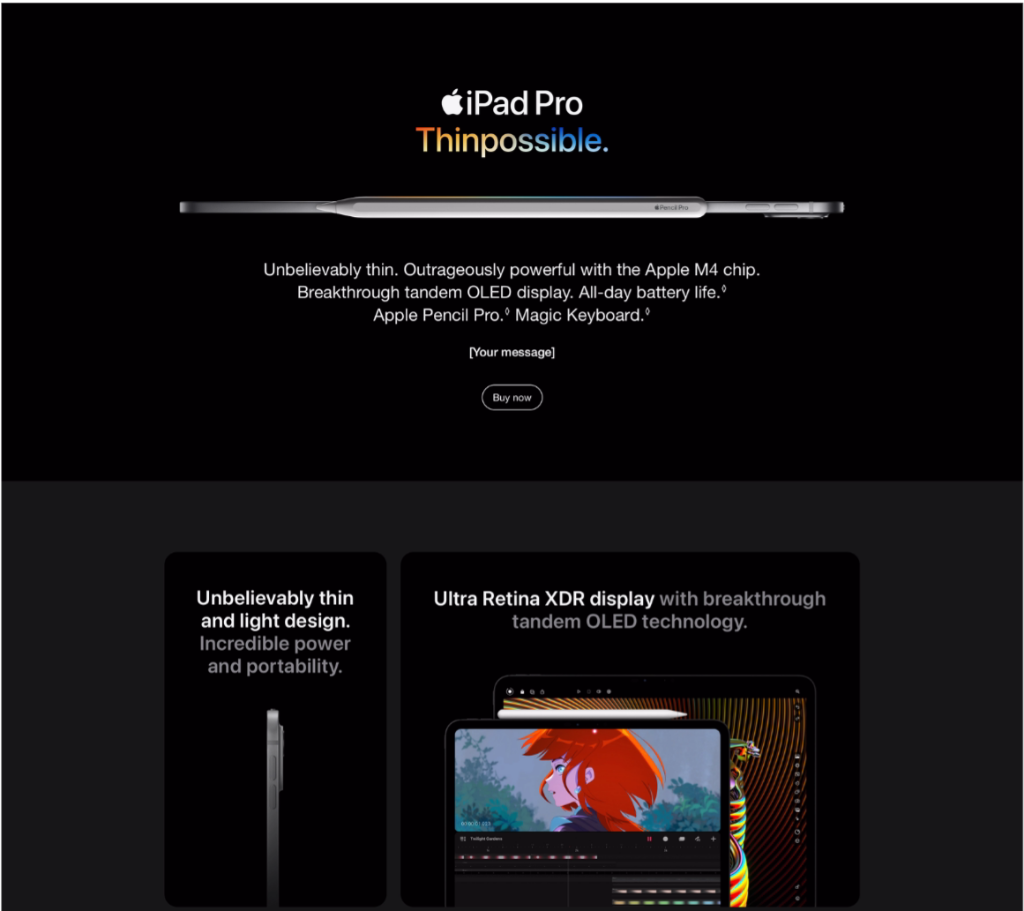 Apple 13-Zoll-iPad Pro WiFi mit Standardglas (M4, 2024)