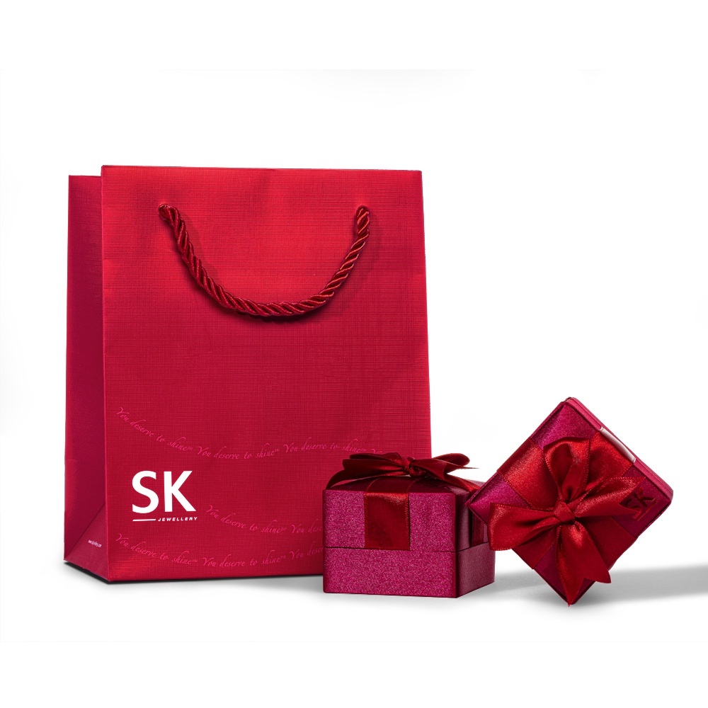 SK Jewellery Waterfall Gem Halskette (gelber, orangefarbener und weißer Saphir)