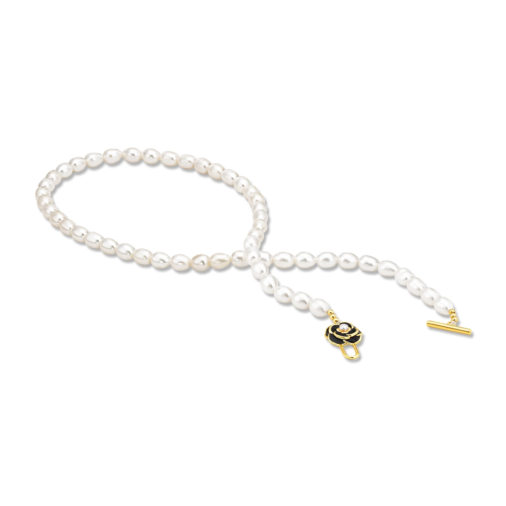 SK Jewellery Midnight Rose Pearl Necklace · v2