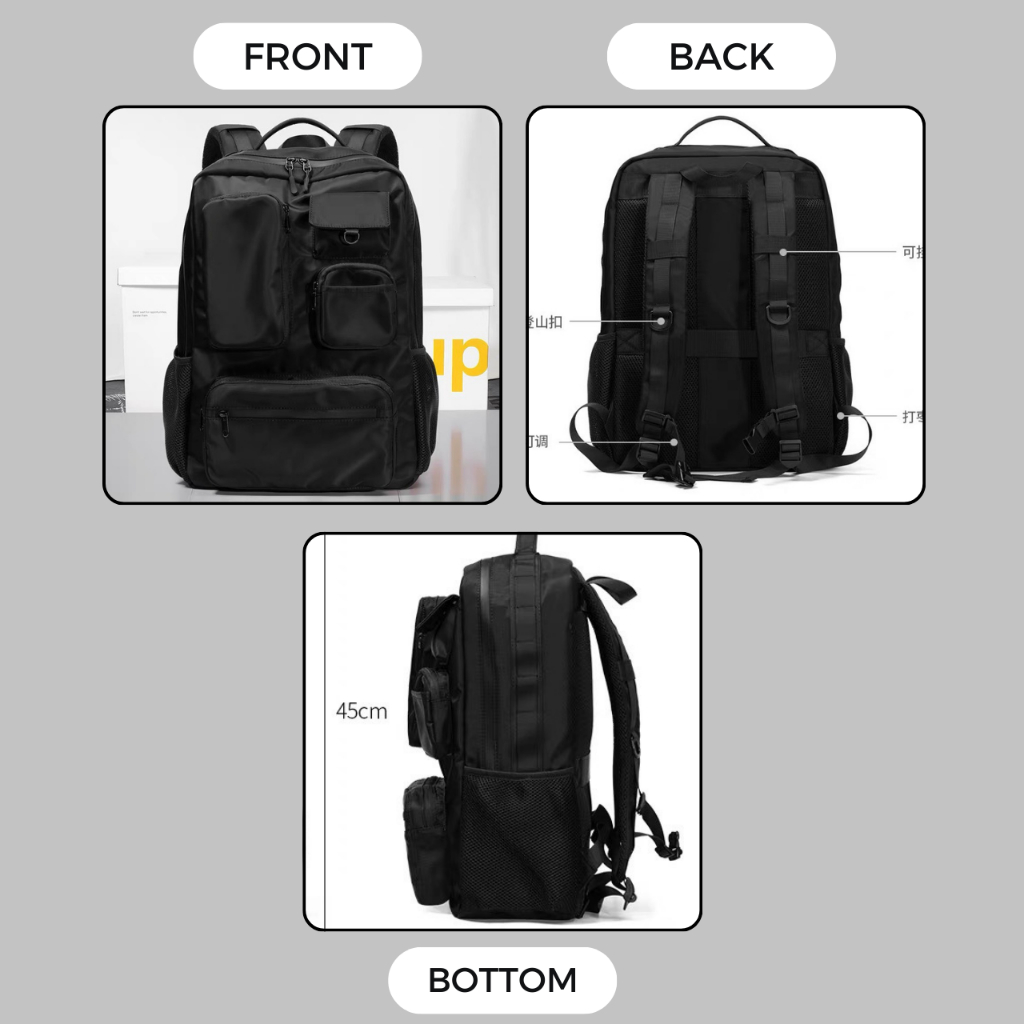 "SG SELLER" TheBagPlaceSG High Quality Many Compartment Backpack able to fit 16inch Laptop Waterproof Travel Bag "Ready" · v2