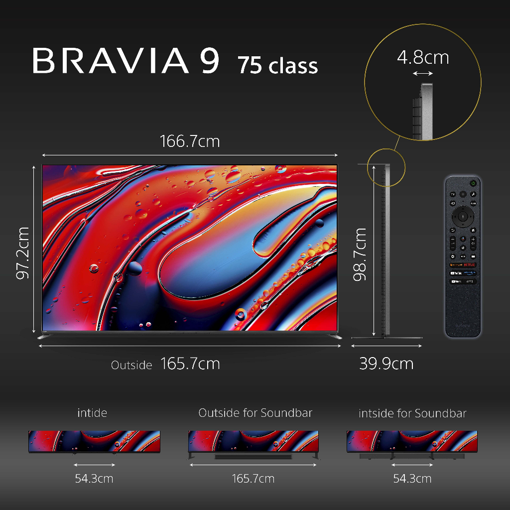 Sony BRAVIA 9 | 75 inch | 75XR90 | 4K Mini LED TV | 3 Years Warranty · v2