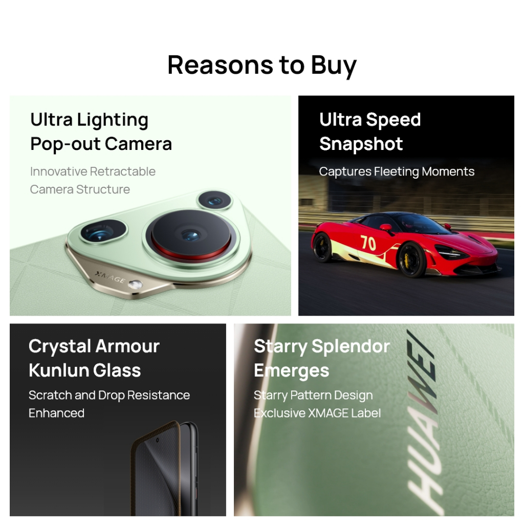 [Vorbestellung am 2. Mai] HUAWEI Pura70 Ultra | Extrem helle Pop-out-Kamera | Sternenmuster-Design | Ultra-Speed-Schnappschuss