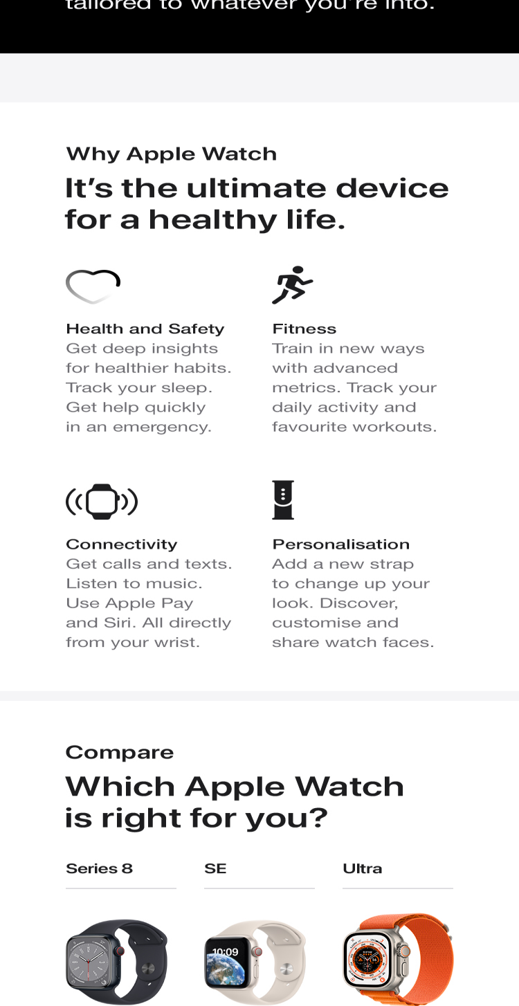 Apple Watch Series 8 (GPS + Cellular) mit Aluminiumgehäuse