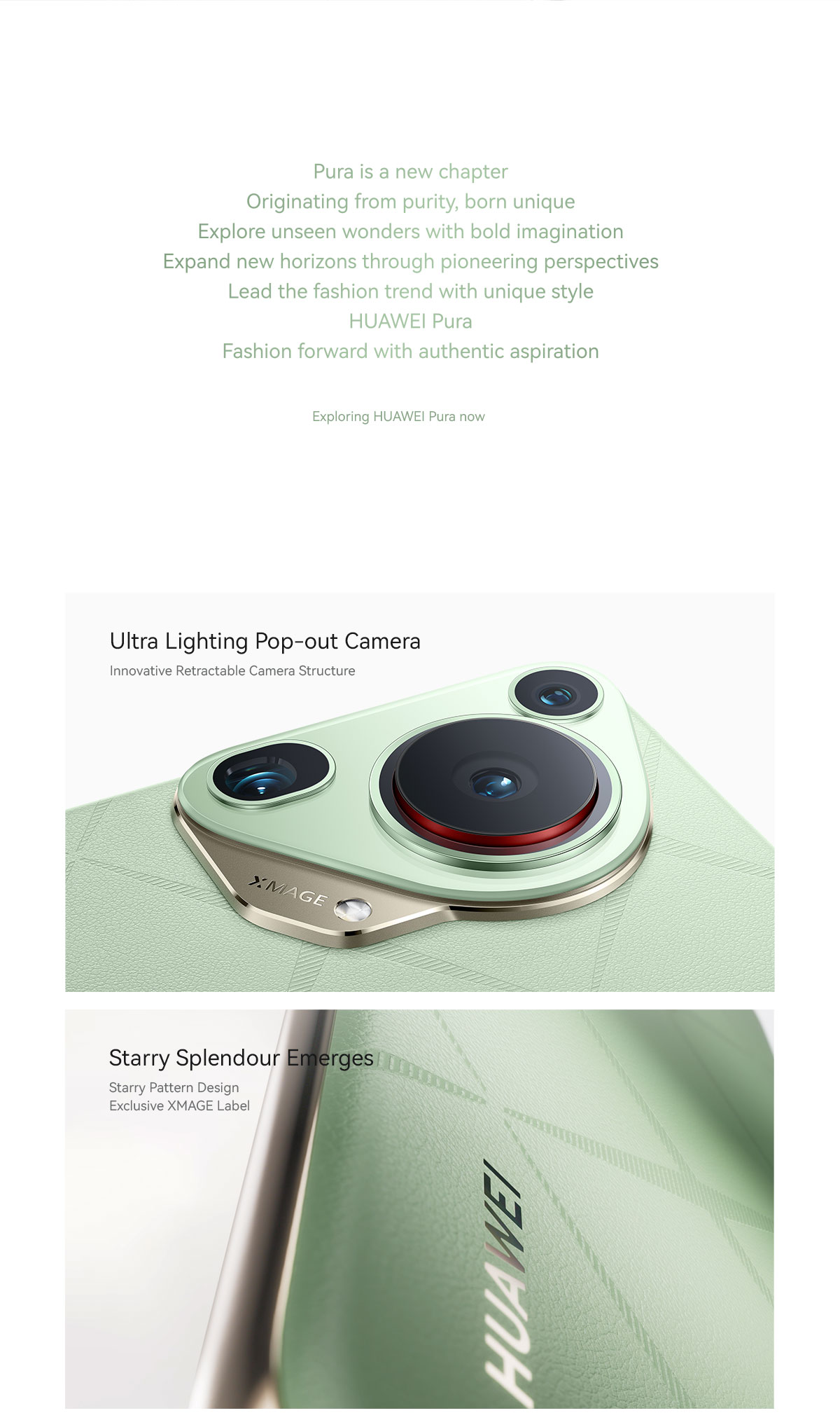 [Vorbestellung am 2. Mai] HUAWEI Pura70 Ultra | Extrem helle Pop-out-Kamera | Sternenmuster-Design | Ultra-Speed-Schnappschuss