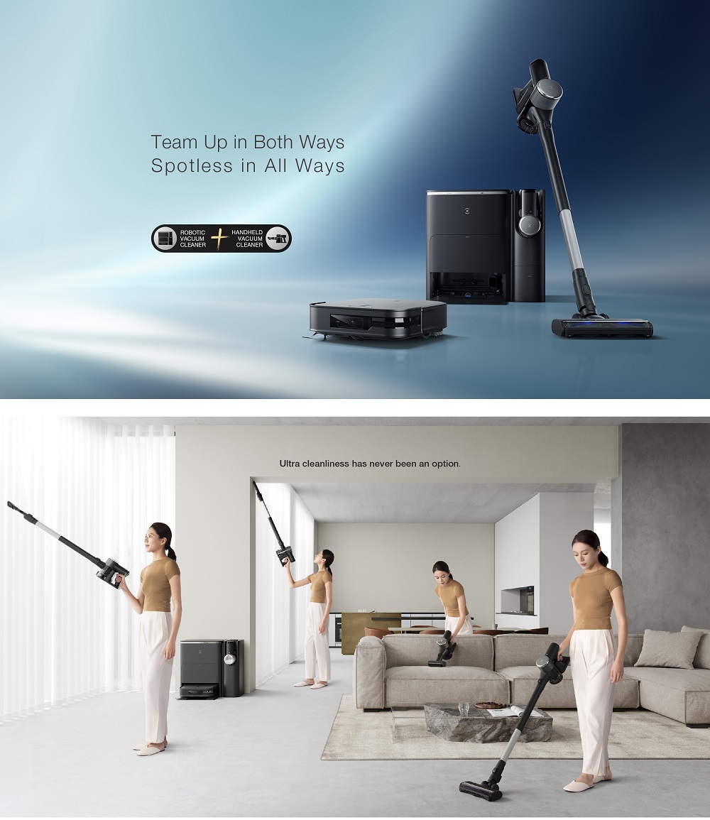 [2024] ECOVACS DEEBOT X2 COMBO | Doppelte automatische Entleerung | Roboter-Staubsauger 8700 Pa | Drahtloser Handstaubsauger 15000 Pa